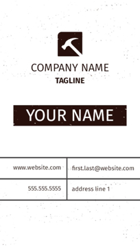 Show details for Magnetic Business card_Construction - Vertical Picture of Magnetic Business card_Construction - Vertical