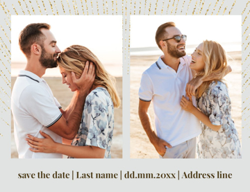 Show details for Save the Date Postcard Magnet 1 - Horizontal Picture of Save the Date Postcard Magnet 1 - Horizontal