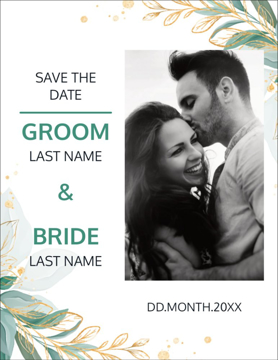 Show details for Save the Date Postcard Magnet 2 - Vertical Picture of Save the Date Postcard Magnet 2 - Vertical