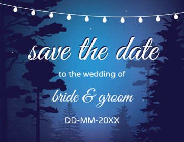 Show details for Save the Date Postcard Magnet 5 - Horizontal Picture of Save the Date Postcard Magnet 5 - Horizontal