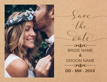 Show details for Save the Date Postcard Magnet 6 - Horizontal Picture of Save the Date Postcard Magnet 6 - Horizontal