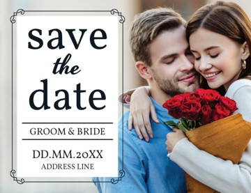 Show details for Save the Date Postcard Magnet 8 - Horizontal Picture of Save the Date Postcard Magnet 8 - Horizontal