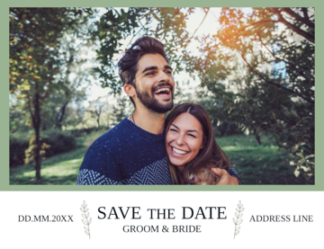 Show details for Save the Date Postcard Magnet 9 - Horizontal Picture of Save the Date Postcard Magnet 9 - Horizontal