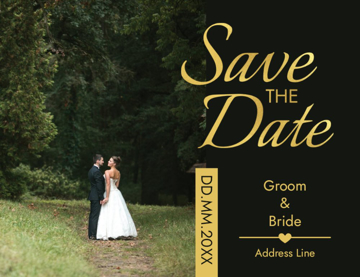 Show details for Save the Date Postcard Magnet 12 - Horizontal Picture of Save the Date Postcard Magnet 12 - Horizontal