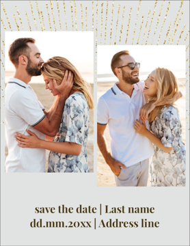 Show details for Save the Date Postcard Magnet 1 - Vertical Picture of Save the Date Postcard Magnet 1 - Vertical