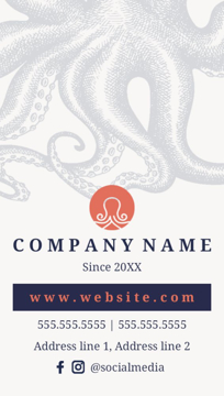 Show details for Food & Beverage Business Card Magnet 2 - Vertical Picture of Food & Beverage Business Card Magnet 2 - Vertical