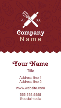 Show details for Food & Beverage Business Card Magnet 4 - Vertical Picture of Food & Beverage Business Card Magnet 4 - Vertical