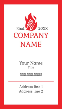 Show details for Food & Beverage Business Card Magnet 5 - Vertical Picture of Food & Beverage Business Card Magnet 5 - Vertical