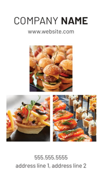 Show details for Food & Beverage Business Card Magnet 6 - Vertical Picture of Food & Beverage Business Card Magnet 6 - Vertical