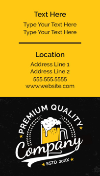 Show details for Food & Beverage Business Card Magnet 7 - Vertical Picture of Food & Beverage Business Card Magnet 7 - Vertical