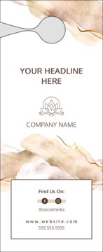 Show details for Beauty & Spa 5 - Large Door Hanger Picture of Beauty & Spa 5 - Large Door Hanger