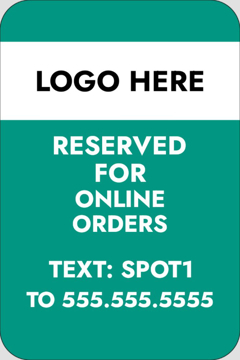 Show details for Take Out Only Parking Signs 872129052 Picture of Take Out Only Parking Signs 872129052