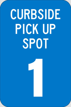 Show details for Curbside Pickup Parking Signs 872127743 Picture of Curbside Pickup Parking Signs 872127743