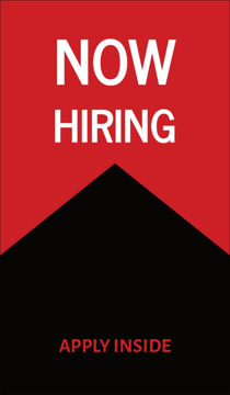 Show details for Now Hiring 8 - 81" x 47" Picture of Now Hiring 8 - 81" x 47"