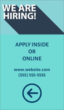 Show details for Now Hiring 9 - 81" x 47" Picture of Now Hiring 9 - 81" x 47"