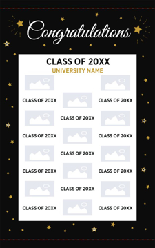 Show details for Graduation Tension Fabric Banner 3 - 8ft x 5ft Picture of Graduation Tension Fabric Banner 3 - 8ft x 5ft