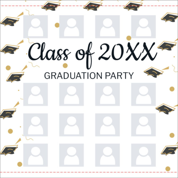 Show details for Graduation Tension Fabric Banner 2 - 8ft x 8ft Picture of Graduation Tension Fabric Banner 2 - 8ft x 8ft