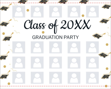 Show details for Graduation Tension Fabric Banner 2 - 8ft x 10ft Picture of Graduation Tension Fabric Banner 2 - 8ft x 10ft