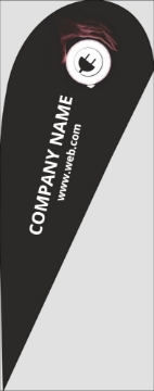 Show details for Business 2 - 10ft Teardrop Flag Picture of Business 2 - 10ft Teardrop Flag
