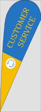 Show details for Business 13 - 13ft Teardrop Flag Picture of Business 13 - 13ft Teardrop Flag