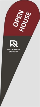 Show details for Real Estate 6 - 13ft Teardrop Flag Picture of Real Estate 6 - 13ft Teardrop Flag