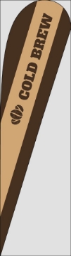 Picture of Restaurants 11 - 15ft Teardrop Flag