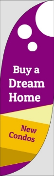 Show details for New Condos 5 - 7.5ft Feather Flag Picture of New Condos 5 - 7.5ft Feather Flag