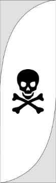 Picture of Pirate 877832374 - 7.5ft Feather Flag