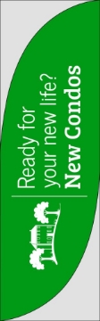 Show details for New Condos 8 - 10ft Feather Flag Picture of New Condos 8 - 10ft Feather Flag
