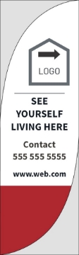 Show details for Real Estate 04 - 10ft Feather Flag Picture of Real Estate 04 - 10ft Feather Flag
