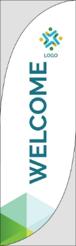 Show details for Retail Welcome - 10ft Feather Flag Picture of Retail Welcome - 10ft Feather Flag