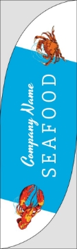 Show details for Seafood - 10ft Feather Flag Picture of Seafood - 10ft Feather Flag