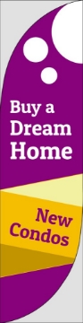 Show details for New Condos 5 - 13ft Feather Flag Picture of New Condos 5 - 13ft Feather Flag