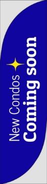 Show details for New Condos 7 - 13ft Feather Flag Picture of New Condos 7 - 13ft Feather Flag