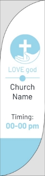 Picture of Religious 08 - 13ft Feather Flag