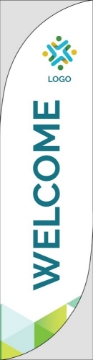 Show details for Retail Welcome - 13ft Feather Flag Picture of Retail Welcome - 13ft Feather Flag