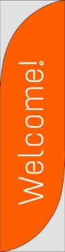 Picture of Welcome 877527330 - 13ft Feather Flag
