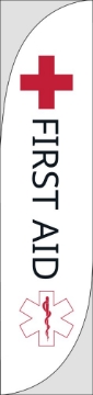 Show details for First Aid - 15.5ft Feather Flag Picture of First Aid - 15.5ft Feather Flag