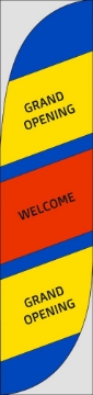 Show details for Grand Opening 4 - 15.5ft Feather Flag Picture of Grand Opening 4 - 15.5ft Feather Flag