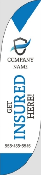 Show details for Insurance 01 - 15.5ft Feather Flag Picture of Insurance 01 - 15.5ft Feather Flag