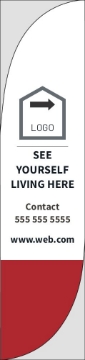 Show details for Real Estate 04 - 15.5ft Feather Flag Picture of Real Estate 04 - 15.5ft Feather Flag