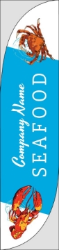 Show details for Seafood - 15.5ft Feather Flag Picture of Seafood - 15.5ft Feather Flag