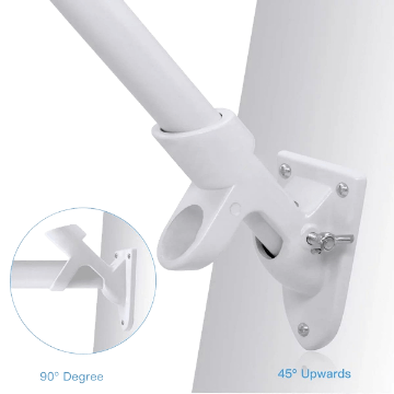 Show details for Adjustable Aluminum Flagpole Bracket Picture of Adjustable Aluminum Flagpole Bracket