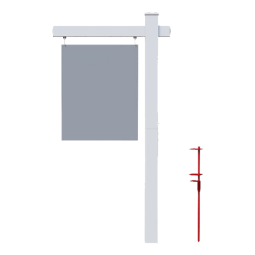 Show details for Vinyl Real Estate Post (2-Piece) Picture of Vinyl Real Estate Post (2-Piece)