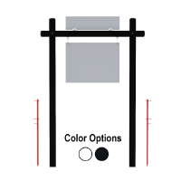 Picture of Double Aluminum Post
