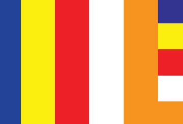 Show details for Buddhist flag - 4x6 Picture of Buddhist flag - 4x6