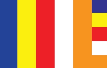 Show details for Buddhist flag - 5x8 Picture of Buddhist flag - 5x8