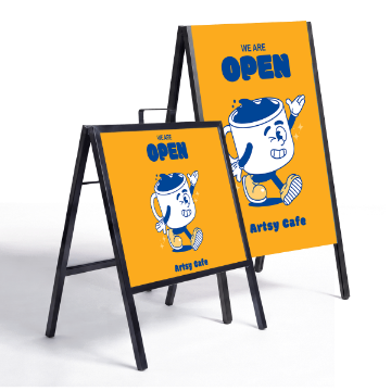 Show details for Metal A-Frame Sign Picture of Metal A-Frame Sign